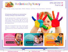 Tablet Screenshot of humberstonedaynursery.co.uk
